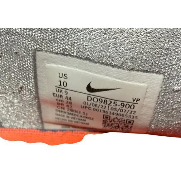 Nike KD 15 Basketball Shoes Gray/Orange Mens US 10