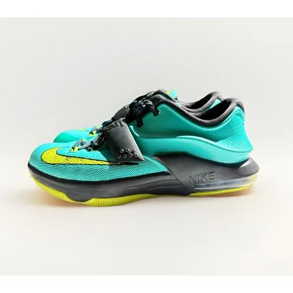 Nike KD Uprising 2014 Youth 5Y Teal Volt 653996-370 Basketball Shoes Mens 5