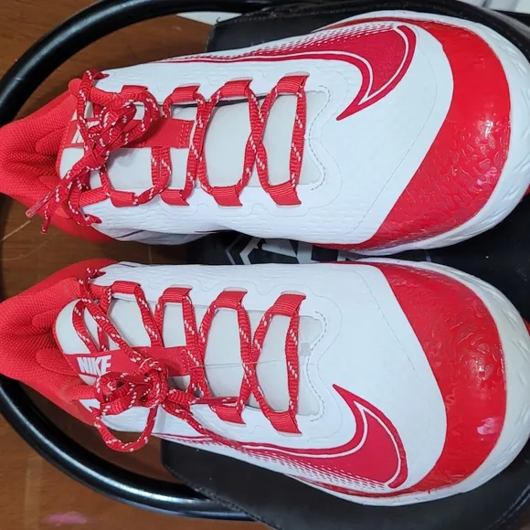 Nike Kids Red and White Athletic Shoes