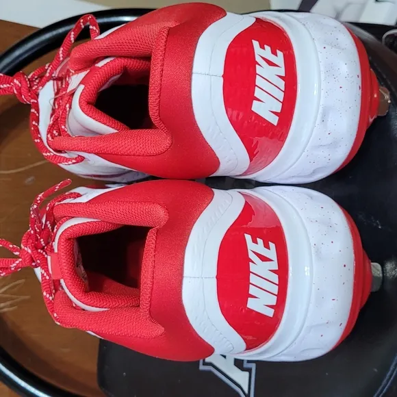 Nike Kids Red and White Athletic Shoes