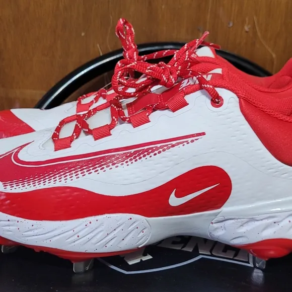 Nike Kids Red and White Athletic Shoes