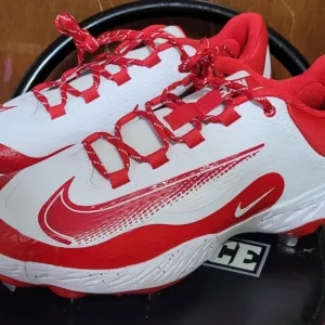 Nike Kids Red and White Athletic Shoes