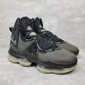 Nike Lebron XIX 19 Men's Basketball Shoes Black/Green Glow Anthracite Size 8