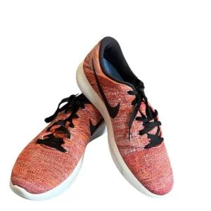 Nike Lunarepic Flyknit Low Top Running Shoes Orange Black Size 10