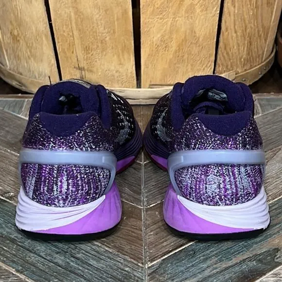 Nike Lunarglide 7 Flash Purple Silver H2O Repel Running Shoes Womens Size 7