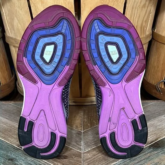 Nike Lunarglide 7 Flash Purple Silver H2O Repel Running Shoes Womens Size 7