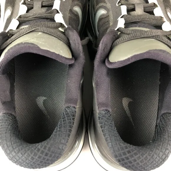 Nike Men's Size 11 Fi Impact Black Metallic Silver Grey Golf Sneakers 611510-004