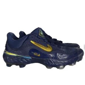Nike Navy Alpha Huarache Elite 4 Low Jackie Robinson Day Molded Cleats Size 11