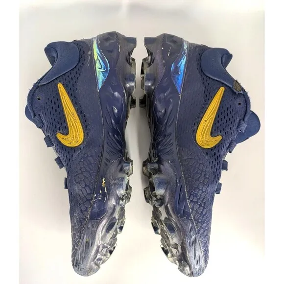 Nike Navy Alpha Huarache Elite 4 Low Jackie Robinson Day Molded Cleats Size 11