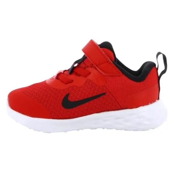 Nike Revolution 6 Little‎ Kids' Child Shoes Size 5C NEW Red/Black DD1094-607