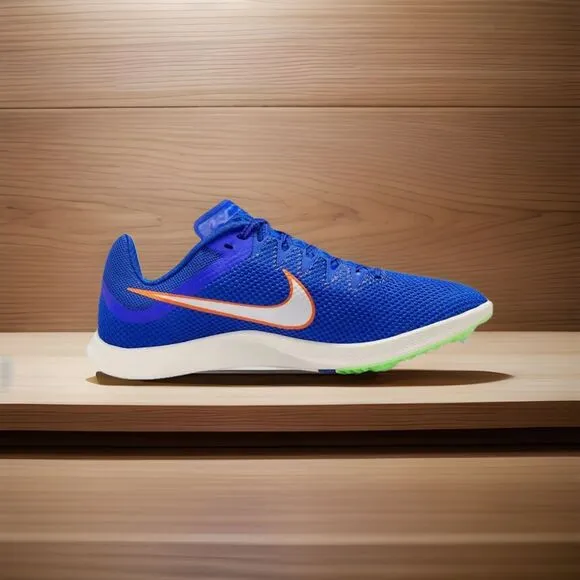 Nike Rival Distance Track Shoes Racer Blue Mens Size 11 DC8725-401 with Spikes