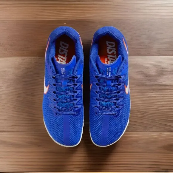 Nike Rival Distance Track Shoes Racer Blue Mens Size 11 DC8725-401 with Spikes