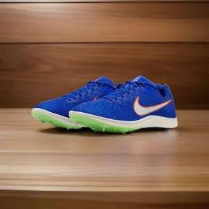 Nike Rival Distance Track Shoes Racer Blue Mens Size 11 DC8725-401 with Spikes