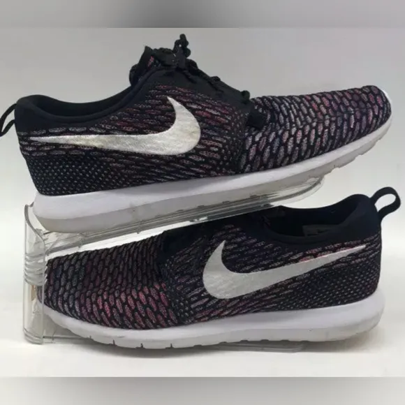 Nike Roshe Flyknit Black/White-University Red Men's Size 13 MSRP $120