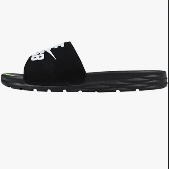 NIKE SB BENASSI SOLARSOFT SLIDESJDI BLACK WHITE SOLAR SOFT SLIDE FLIP FLOP
