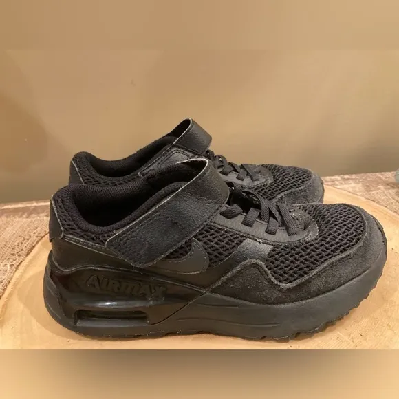 Nike Shoes Youth 1Y Air Max SYSTM Sneaker Black Mesh Comfort Low Top DQ0285-004