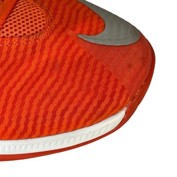 Nike Zoom Clearout Orange And White Men’s Basketball Shoes Sneakers Sz 15