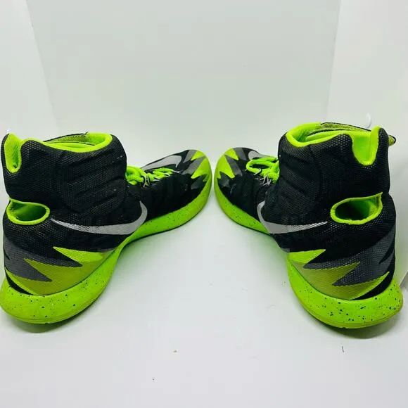 NIKE Zoom HyperRev Black Electric Green Lace Up  Basketball Shoes Size US 11.5