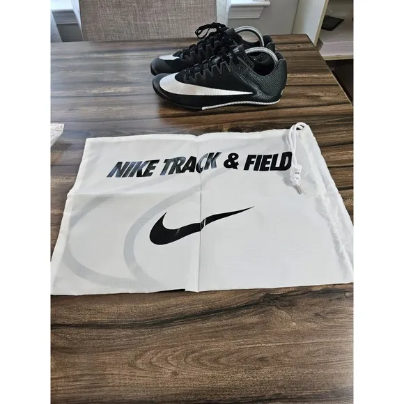 Nike Zoom Rival Sprint Track Field Shoes Black Silver DC8753-001 Men's Size 9