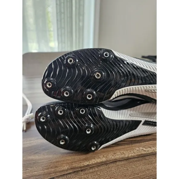 Nike Zoom Rival Sprint Track Field Shoes Black Silver DC8753-001 Men's Size 9