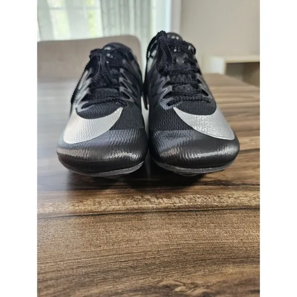 Nike Zoom Rival Sprint Track Field Shoes Black Silver DC8753-001 Men's Size 9