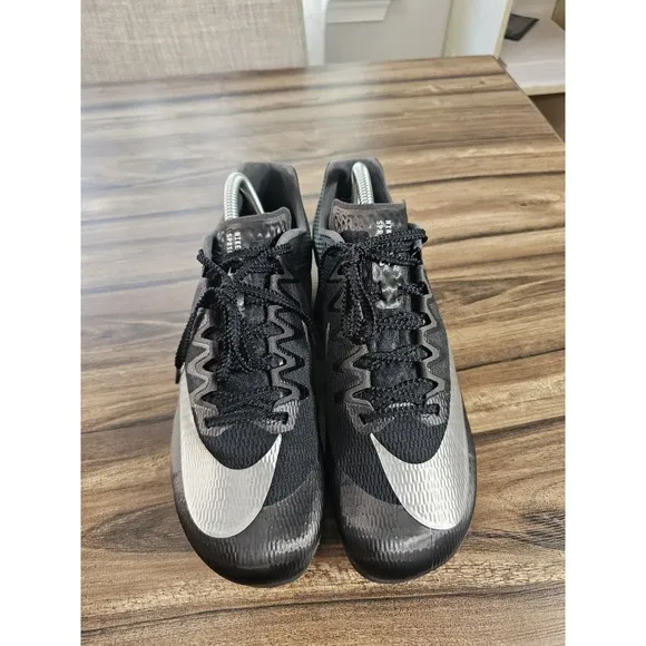 Nike Zoom Rival Sprint Track Field Shoes Black Silver DC8753-001 Men's Size 9