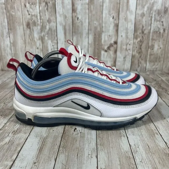 Nike Air Max 97 Gundam White/Light Blue Reflective CW6986-100 Mens‎ US Size 9.5