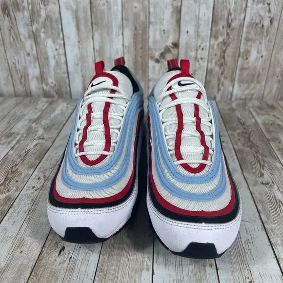 Nike Air Max 97 Gundam White/Light Blue Reflective CW6986-100 Mens‎ US Size 9.5