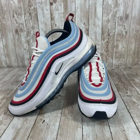Nike Air Max 97 Gundam White/Light Blue Reflective CW6986-100 Mens‎ US Size 9.5