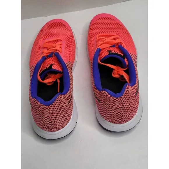 Nike Women Size 8.5 FLEX Experience RN 6 Running Shoes Hot Pink Lace-Up Sneaker