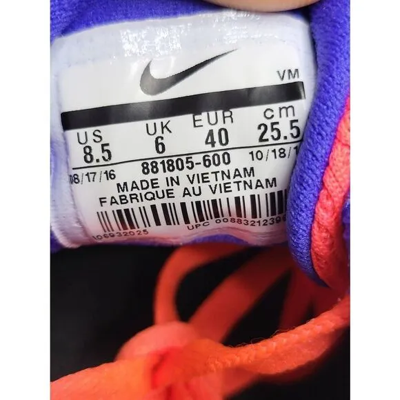 Nike Women Size 8.5 FLEX Experience RN 6 Running Shoes Hot Pink Lace-Up Sneaker
