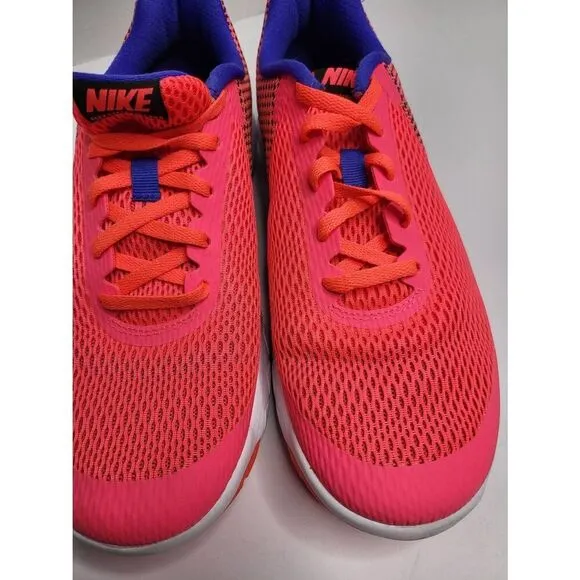 Nike Women Size 8.5 FLEX Experience RN 6 Running Shoes Hot Pink Lace-Up Sneaker