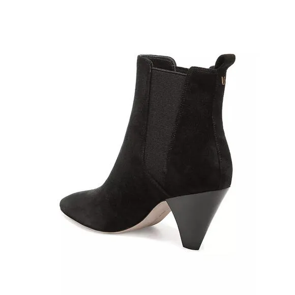 NWB VERONICA BEARD &quot;BAXTER&quot; BLACK SUEDE WESTERN CHELSEA BOOTS US SIZE 5.5M NEW