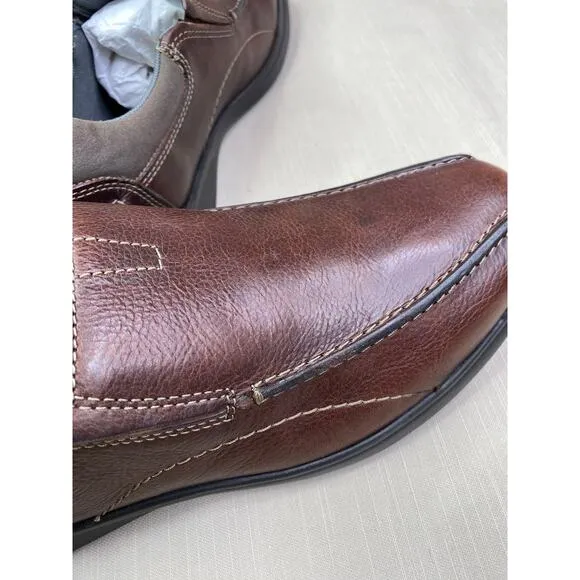 NWOB Clarks Men's Cotrell Free Loafer, Brown Tobacco, 12 WIDE