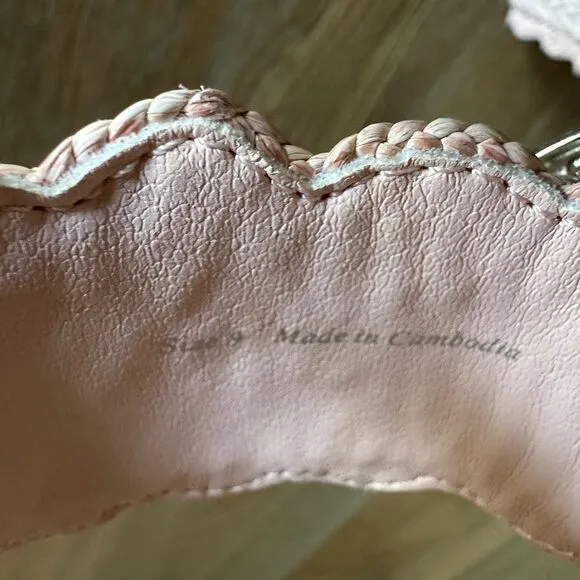 NWOB DOLCE VITA Aperol Scalloped Slide Sandal In Pink