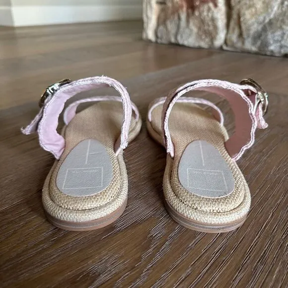 NWOB DOLCE VITA Aperol Scalloped Slide Sandal In Pink