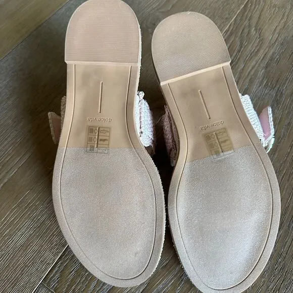 NWOB DOLCE VITA Aperol Scalloped Slide Sandal In Pink