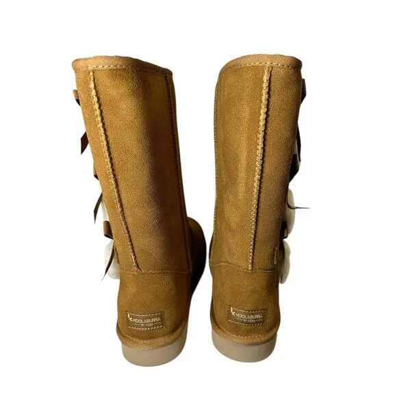 NWOB WOMENS SIZE 9W CHESTNUT KOOLABURRA BY UGG VICTORIA TALL SUEDE BOOTS