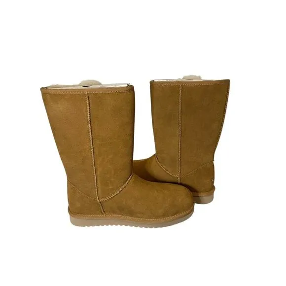NWOB WOMENS SIZE 9W CHESTNUT KOOLABURRA BY UGG VICTORIA TALL SUEDE BOOTS