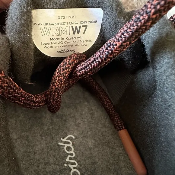 NWOT Allbirds Wool Runner Mizzles Shoes Women’s 7