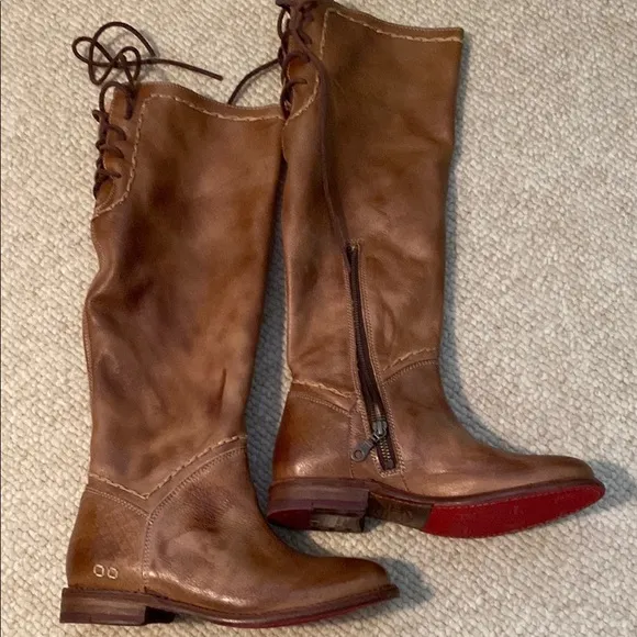 NWOT BedStu Manchester tall boots in tan rustic