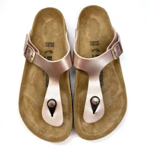 NWOT Birkenstock Sandals Women's Size 6-6.5 EU 37 Copper Gizeh Birko Flor