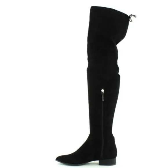 NWOT DKNY Black Over the Knee Tall Suede Boots 8.5