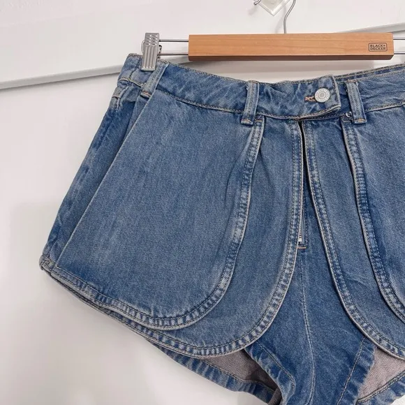 NWOT Free People Prince Street Denim Micro Shorts Size 27