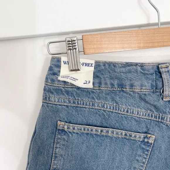 NWOT Free People Prince Street Denim Micro Shorts Size 27