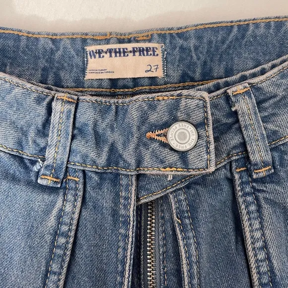 NWOT Free People Prince Street Denim Micro Shorts Size 27