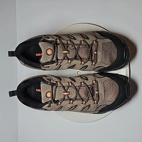 NWOT Merrell Moab 2 Ventilator Hiking Shoes Trail Performance Leather‎ Walnut 12