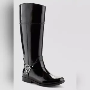 NWOT Michael Kors Tall Harness Rain Boots - Fulton