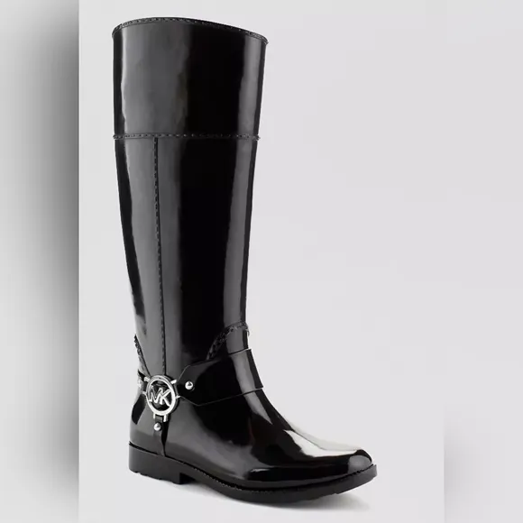 NWOT Michael Kors Tall Harness Rain Boots - Fulton