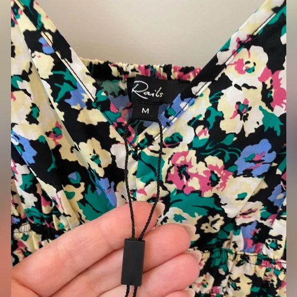 NWOT RAILS Carmen Smock Waist Sundress in Multi Floral Print